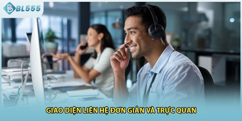 Giao diện liên hệ đơn giản và trực quan